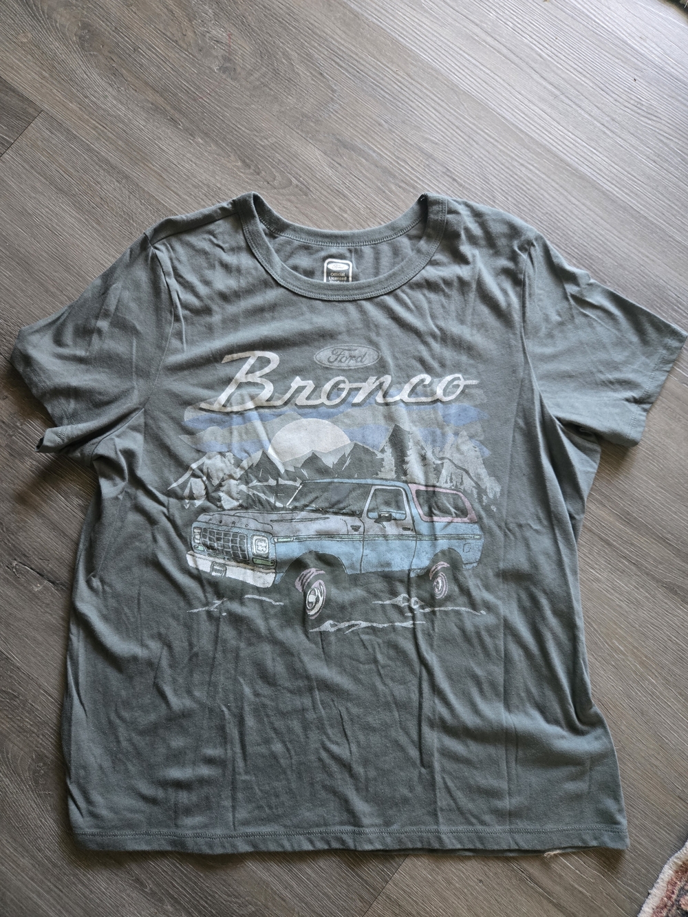 Hybrid Apparel Olive Ford Bronco Graphic Tee